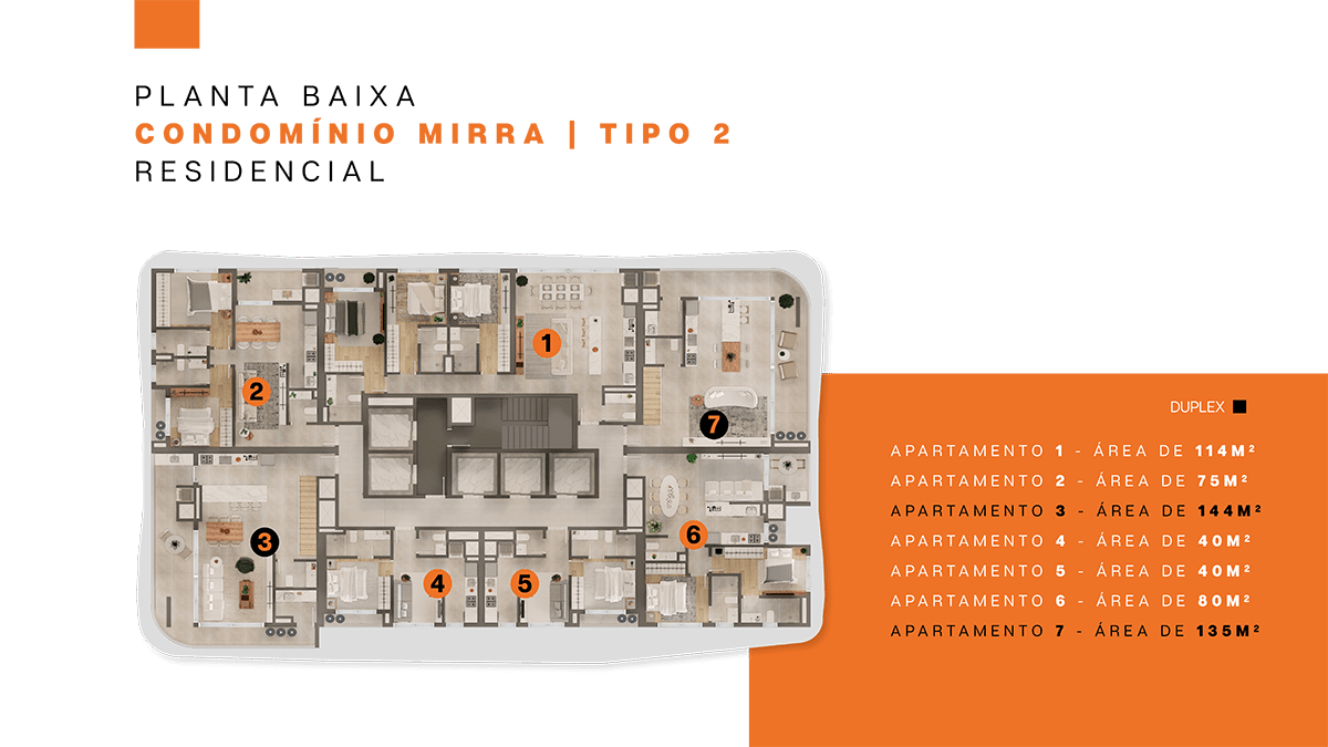 Lagom Perequê Condomínio Mirra Planta Tipo 2