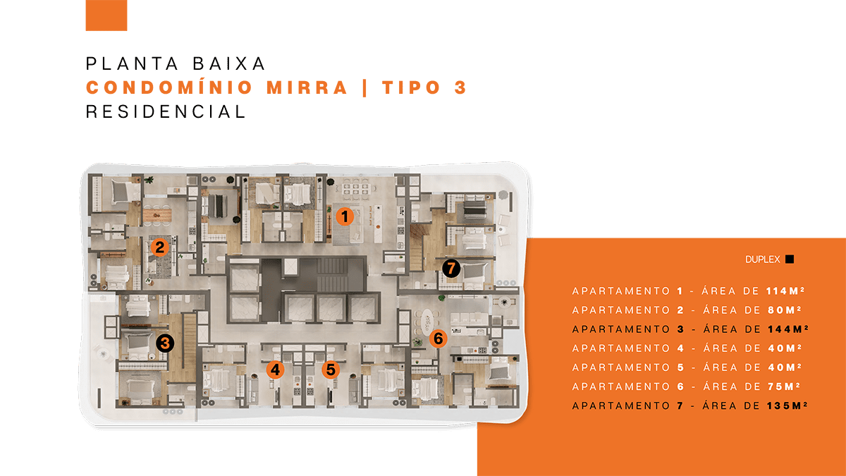 Lagom Perequê Condomínio Mirra Planta Tipo 3