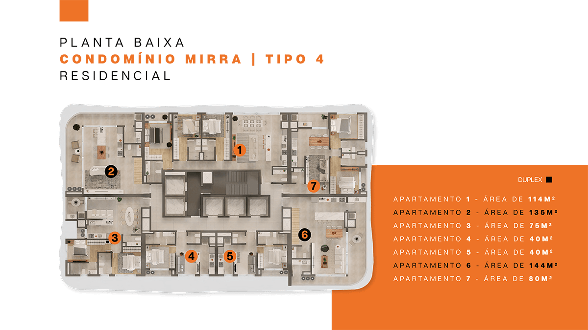 Lagom Perequê Condomínio Mirra Planta Tipo 4